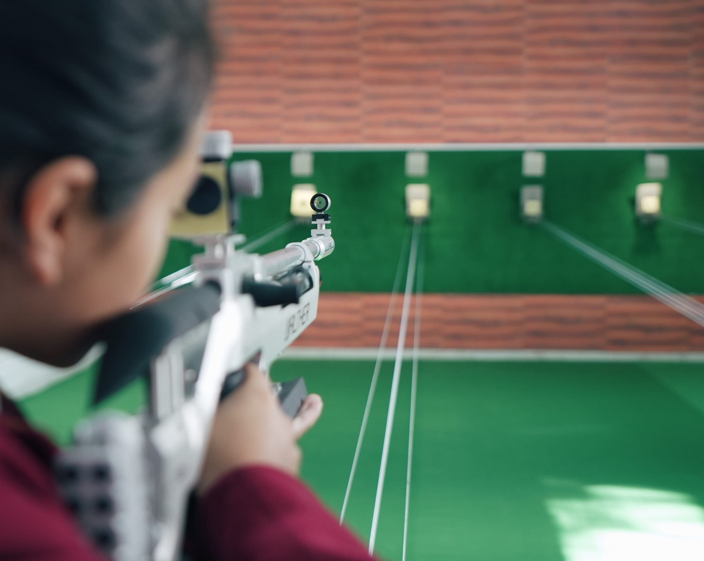 Shooting practice on the range